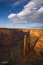 Clouds over Spider Rock