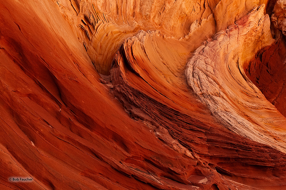 Thin, swirling strata of stone with the appearance of butterflake pastry, but not as soft