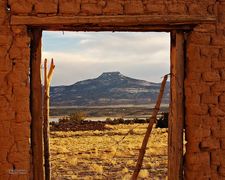 Cerro Pedernal, locally known as just "Pedernal", is a narrow mesa in northern New Mexico. The name is Spanish for "flint hill...