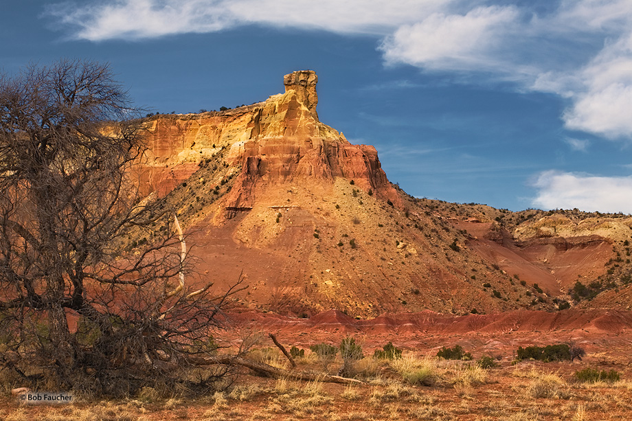 Filtered afternoon light on Chimney Rock