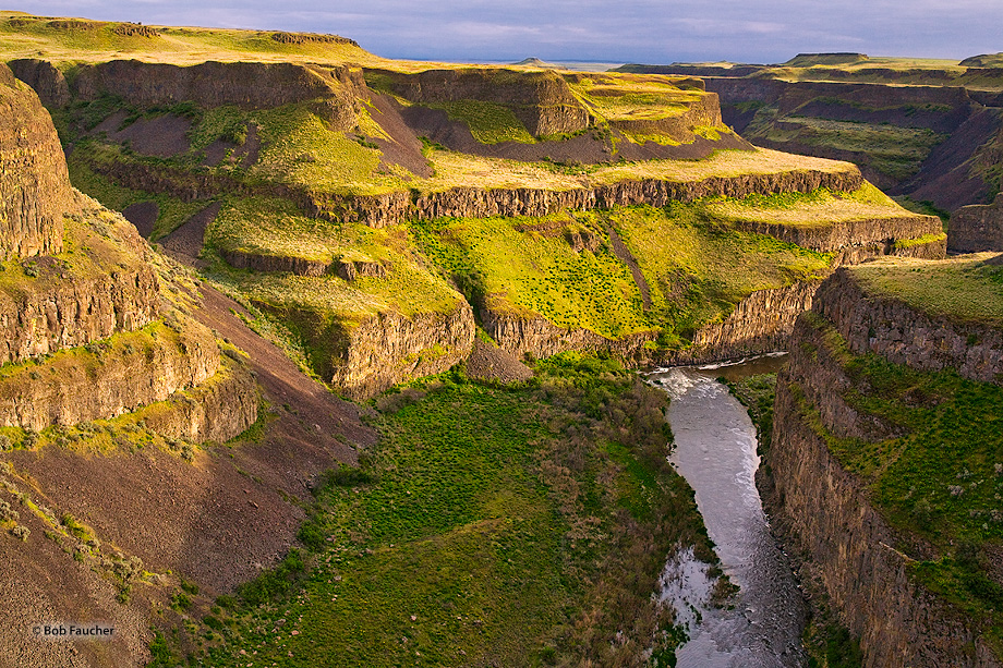 The Palouse Falls and the canyon downstream comprise an important feature of the channeled scablands created by the great Missoula...