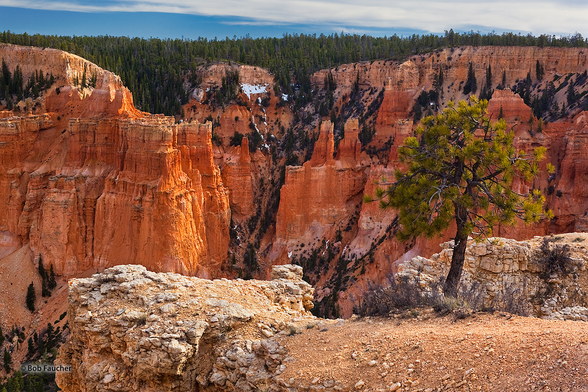 The Paria View Overlook in Bryce Canyon receives fewer guests than its more famous cousins, only a short distance away, on the...