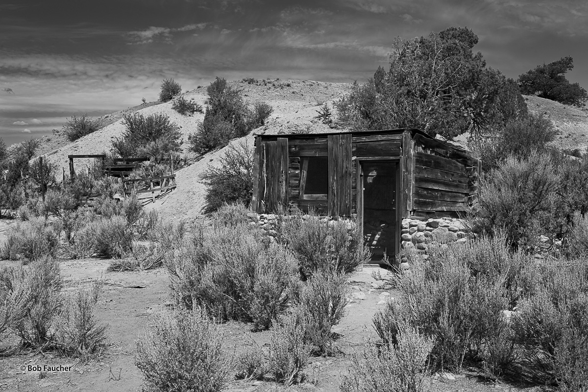 This cowboy's cabin has fallen into disrepair following the last cattle drive. One can only speculate what life as a cowboy was...