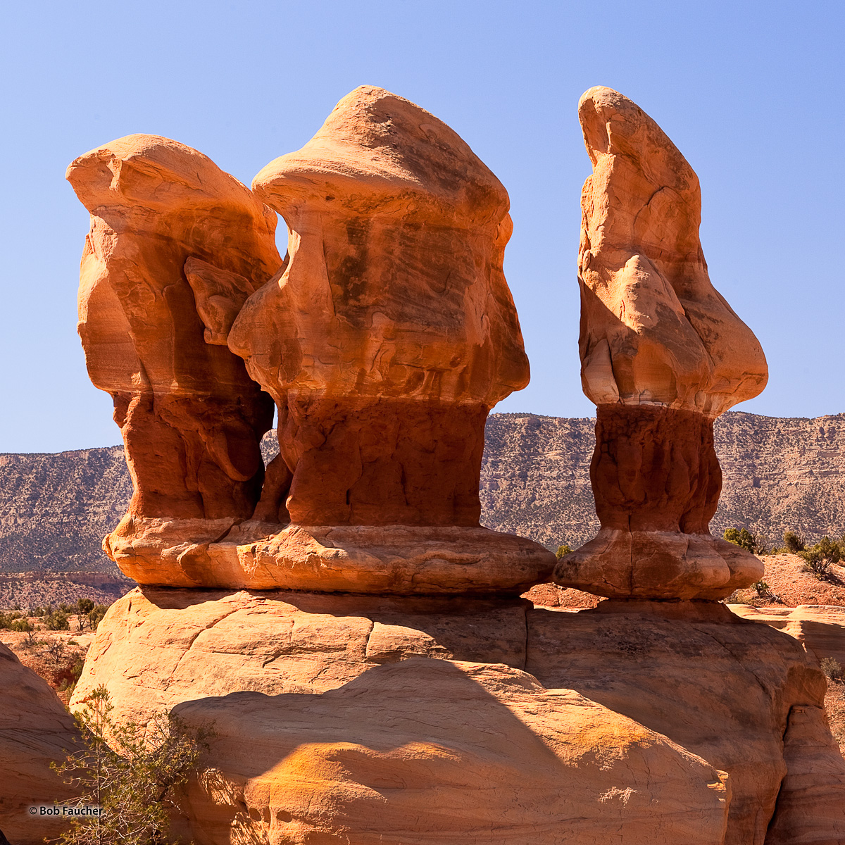 Fanciful and reminiscent of the Disney dwarfs, these hoodoos overlook Devils Garden