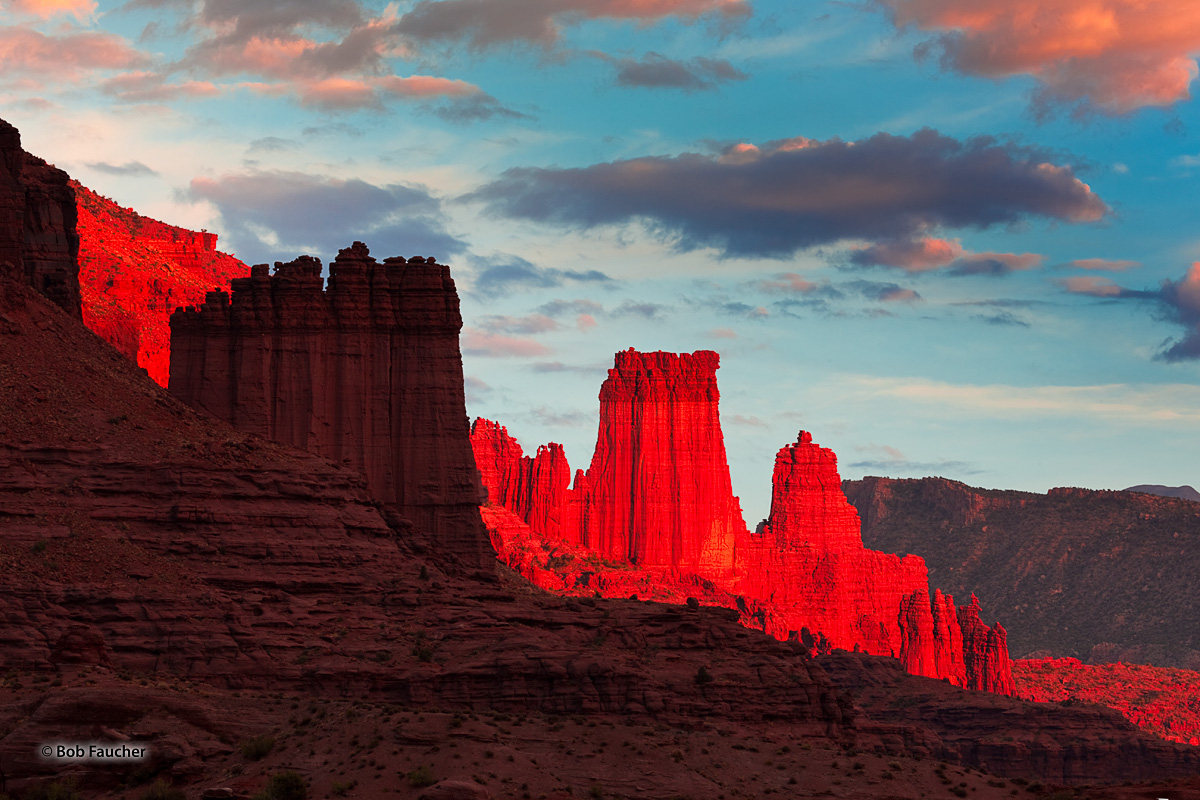 In the entire Colorado Plateau, you would be hard pressed to find a spot more vibrant than this one at sunset, when the dark...