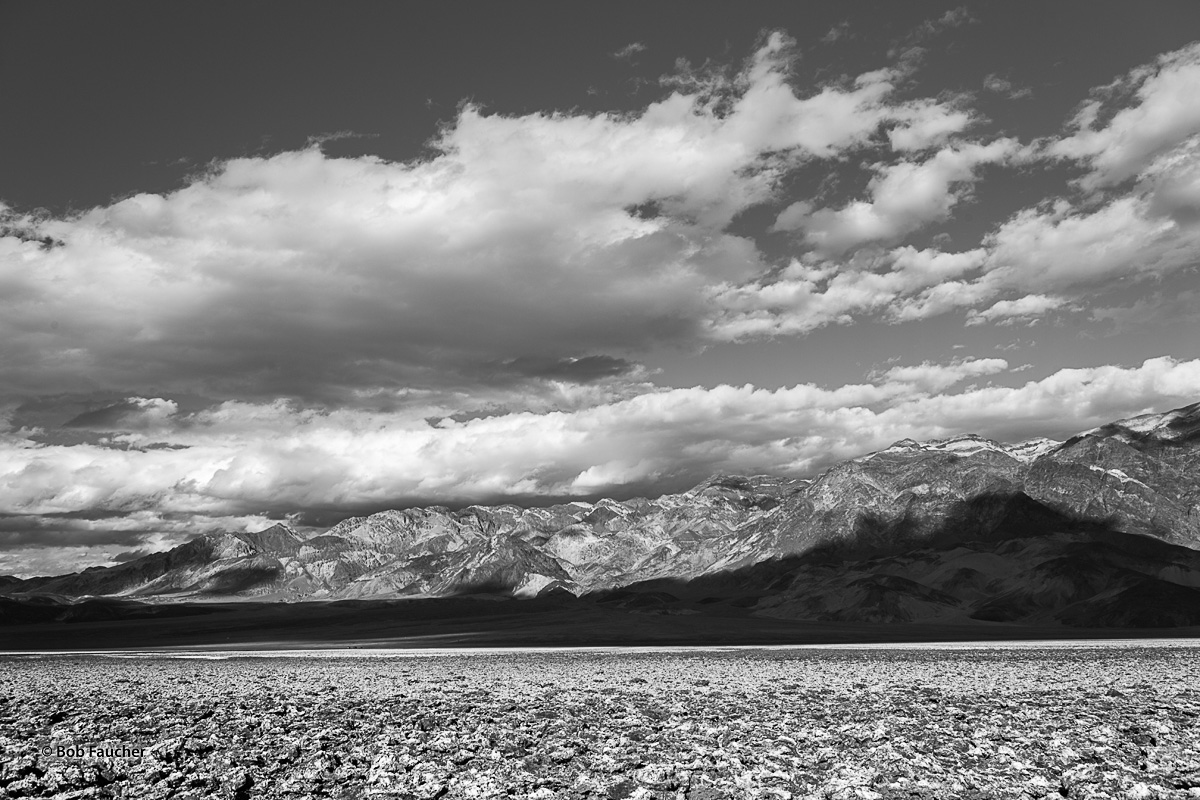 Devil's Golf Course is a spectacular example of evaporation in extreme desert conditions. The salt piles are sharp and jagged...