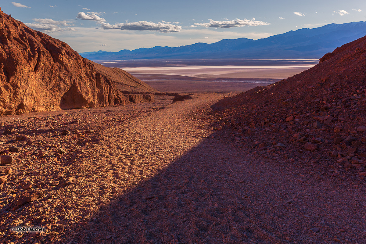 The Natural Bridge trailhead is near Devil's Golf Course in the Badwater Basin.