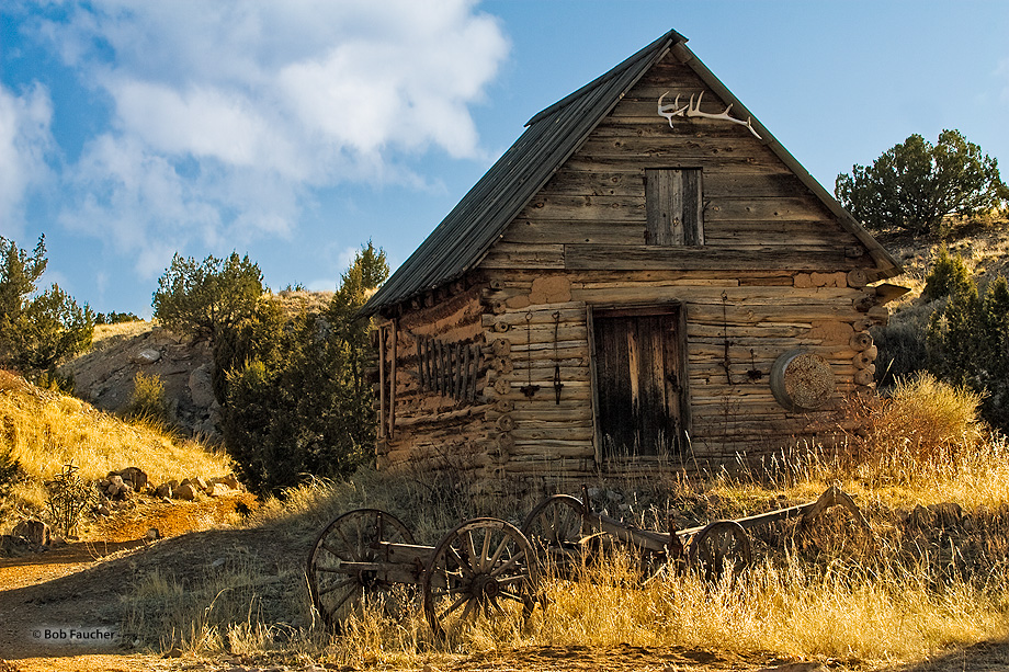 All the tools necessary for fence riding, buggy and living quarter maintenance are housed in this small barn on El Rancho de...